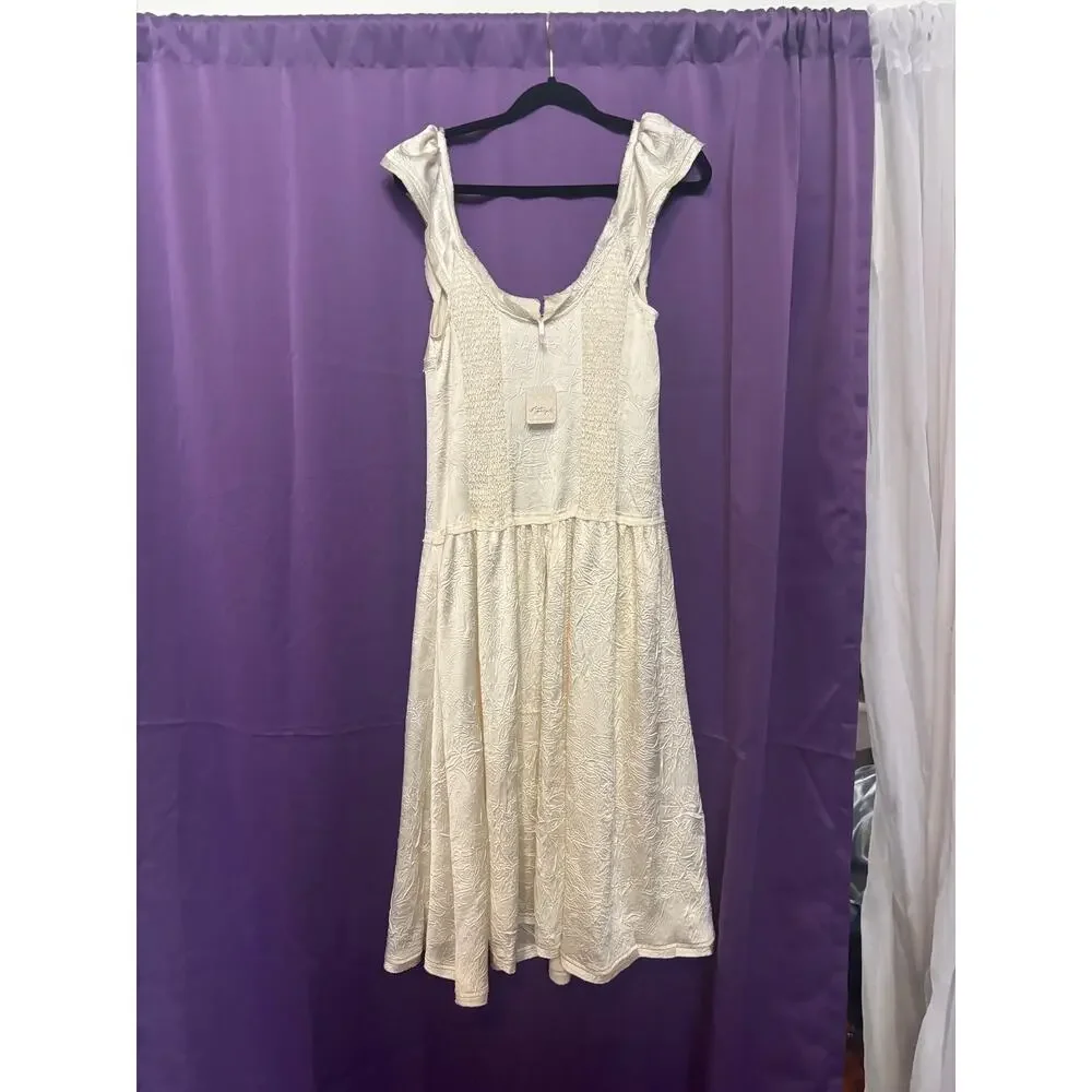Free People Loveday Midi Dress Free People x Revolve Boho Bohemian Ivory